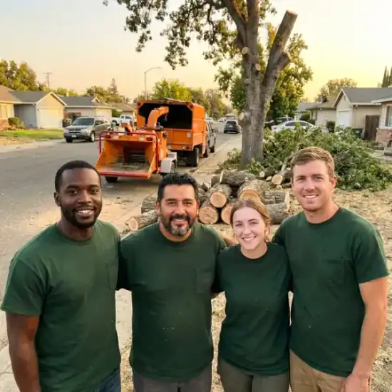 American Tree Solutions crew after a Jacksonville tree removal job